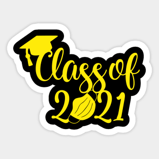 class of 2021 yellow Sticker